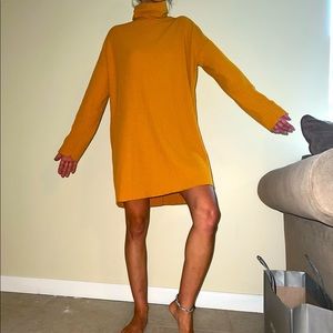 Forever 21 Fall Orange TurtleNeck Dress